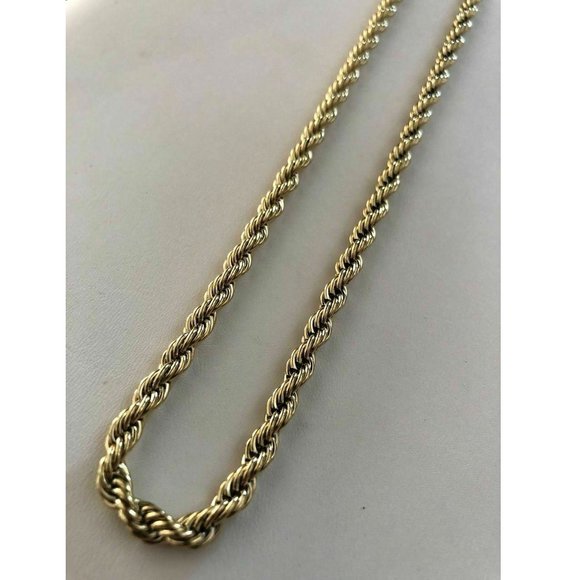 Harlembling 14k Gold Steel Thick 5mm Rope Chain - Picture 1 of 11
